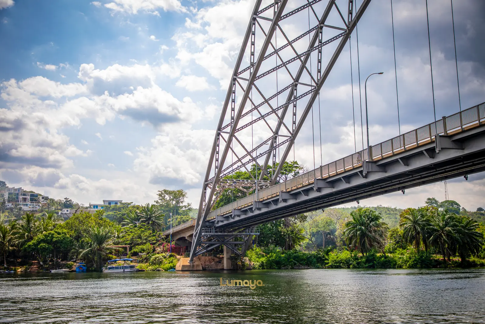 The span of the Adomi Bridge